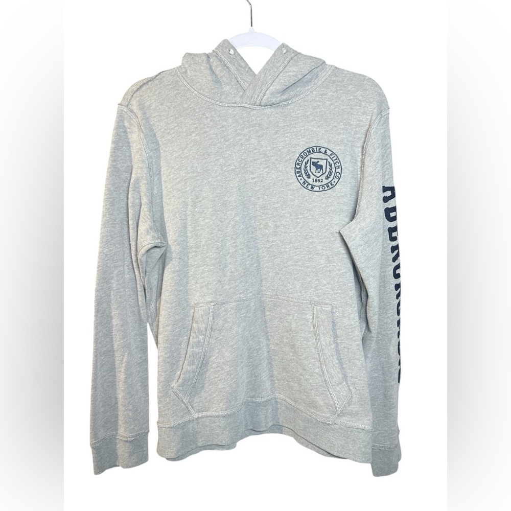 Abercrombie & Fitch Y2K Light Gray Men's Hoodie M